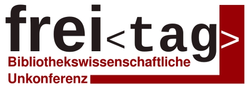 Logo zur bibliothekswissenschaftlichen Unkonferenz frei‹tag›