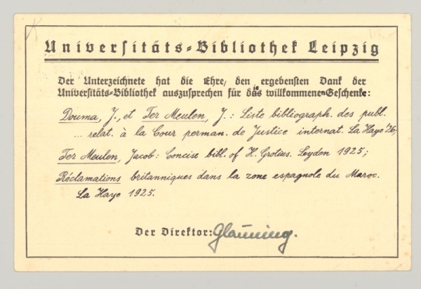 Rückseite der Postkarte